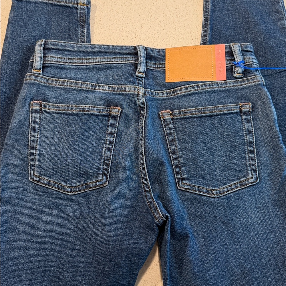 Acne Studios Climb Mid Blue Skinny Jeans 24W-32L - Picture 8 of 13